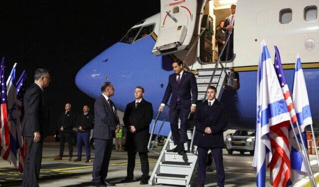 Marco Rubio, prima vizită în Israel