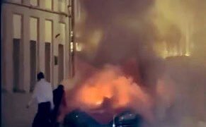 Mașina lui Putin a explodat – VIDEO