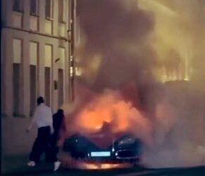 Mașina lui Putin a explodat – VIDEO