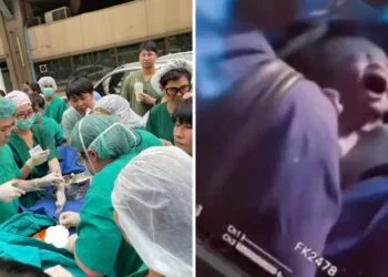 Copil născut pe stradă, după cutremur