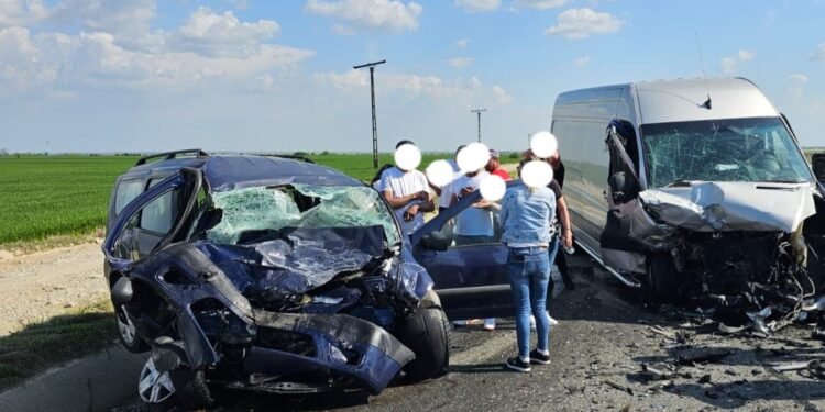 Daună totală! Ce a rămas în urma impactului!