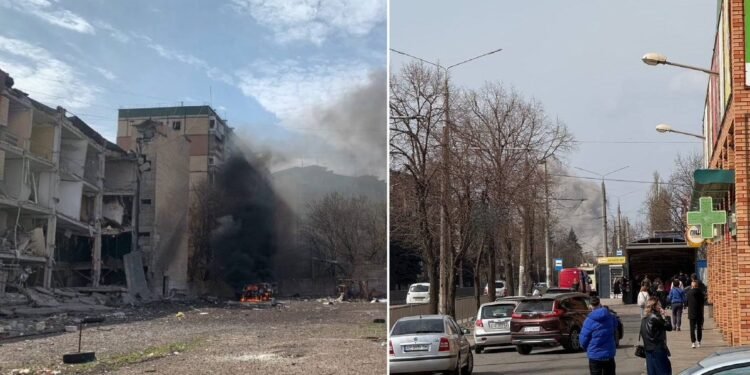 Rușii lovesc localitatea natală a lui Zelensky