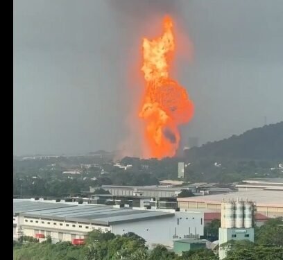 Explozie uriașă a unei conducte de gaze