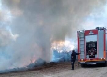 Incendiu de proporții la Motru