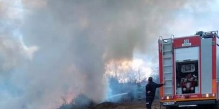 Incendiu de proporții la Motru