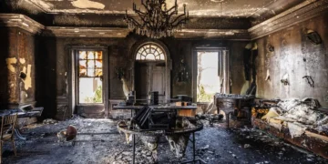 Reședința unui guvernator, incendiată. Familia era în casă!