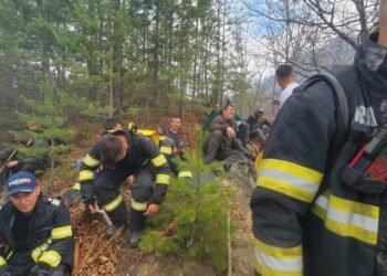 Peste o sută de pompieri, trimiși să stingă un incendiu, în prima zi de Paște