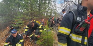 Peste o sută de pompieri, trimiși să stingă un incendiu, în prima zi de Paște