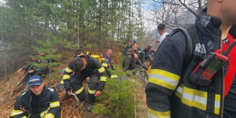 Peste o sută de pompieri, trimiși să stingă un incendiu, în prima zi de Paște