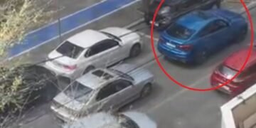 Parcare de Paște în stil românesc: direct pe banda a doua, că e mai aproape de ouăle roșii!