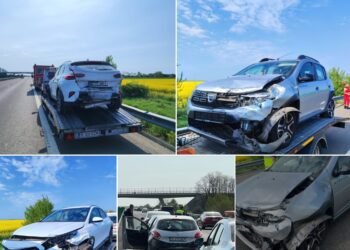 Șase familii n-au mai ajuns pe Litoral. Mașinile, luate pe platforme!