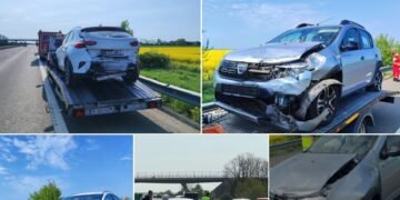 Șase familii n-au mai ajuns pe Litoral. Mașinile, luate pe platforme!