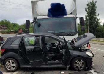 Accident grav pe DN66