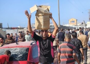 Haos la un centru de distribuţie de alimente din Gaza
