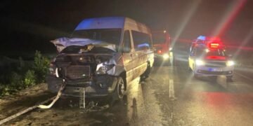 Accident grav. Microbuzul era plin cu pasageri!