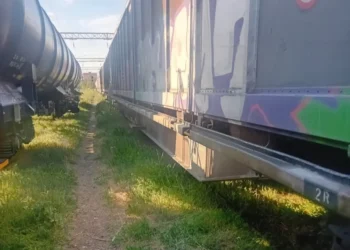 Salariat electrocutat, proiectat sub tren