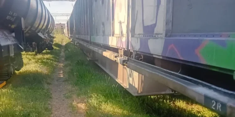 Salariat electrocutat, proiectat sub tren