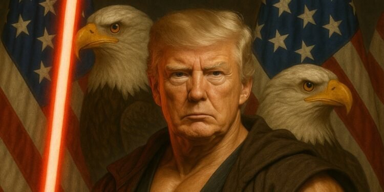 Donald Trump, în rol de „Jedi Sith” de 4 Mai: O imagine generată de AI stârnește controverse și ironii de Ziua Star Wars
