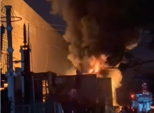 Incendiu în curtea termocentralei, la un transformator electric