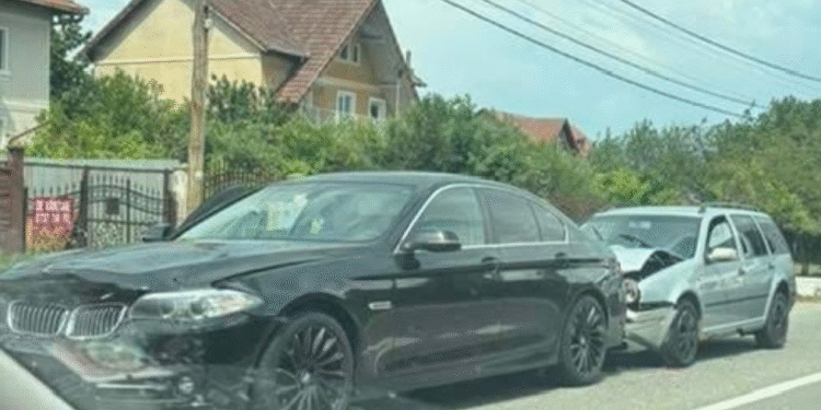 Accident cu trei autoturisme pe DN 67