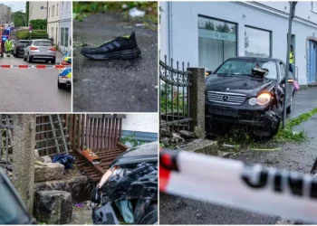 A intrat cu mașina într-un grup de persoane în care se aflau soția și fetița lui