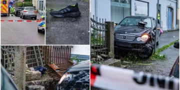 A intrat cu mașina într-un grup de persoane în care se aflau soția și fetița lui