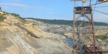 Alunecare de teren la o carieră minieră