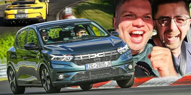 Dacia Sandero cu motor de 1.0 l îl surprinde pe Nürburgring: a întrecut un Porsche 911 GT3!