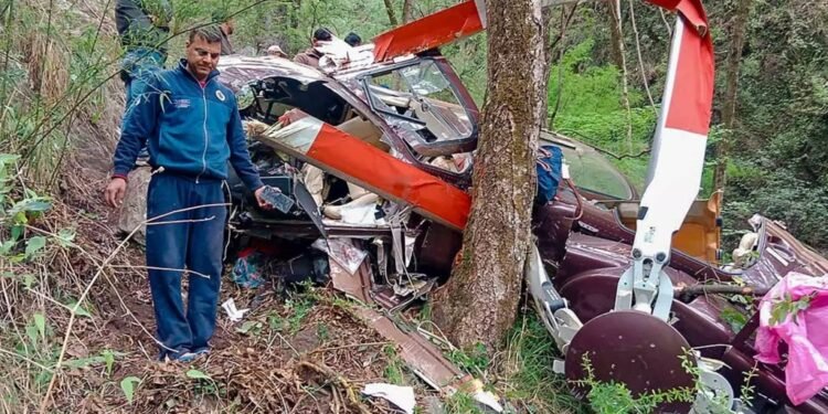 Elicopter prăbușit, șapte victime