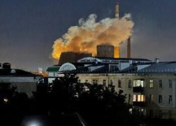 Fabrică de azot rusească, aruncată în aer