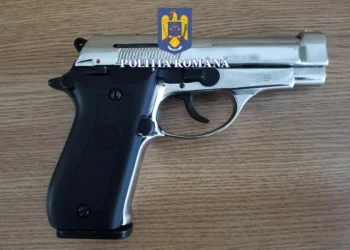 Doi minori au tras pe stradă cu un pistol găsit „pe câmp”