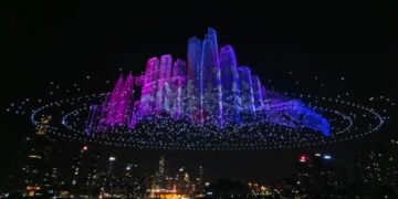 Record mondial Guinness cu un spectacol aerian grandios de drone