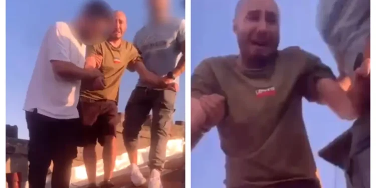 Felix Roncea, capturat pe acoperișul unei clădiri din București