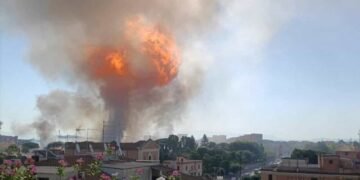 O benzinărie a explodat la Roma