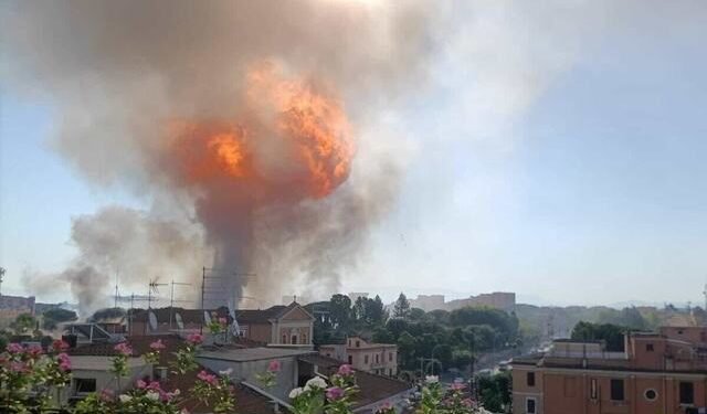 O benzinărie a explodat la Roma
