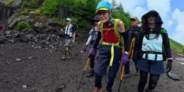 Urcă pe munte la 102 ani