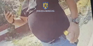 O polițistă curajoasă oprește un scandal: „Lasă toporul jos!”