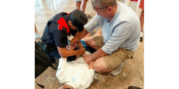 Ce a făcut un jandarm român la Barcelona