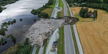 O autostradă a luat-o la vale