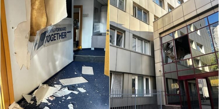 Sediul Delegației Uniunii Europene la Kiev, atacat cu drone