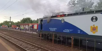 Tren în flăcări pe ruta Constanţa – Craiova