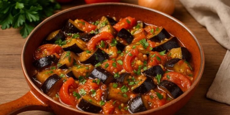 Vinete înăbușite cu roșii și usturoi: o murătură perfectă de iarnă