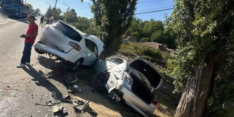 Accident grav pe DN 67