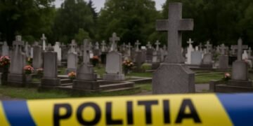 Trupul unui bărbat de 32 de ani, descoperit în cimitir