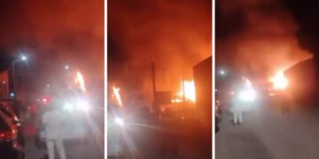 Brutărie în flăcări, în județul Gorj