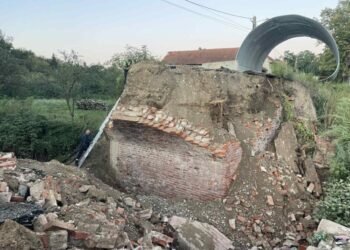 Podul Turcului s-a prăbușit după mai bine de două secole de existență