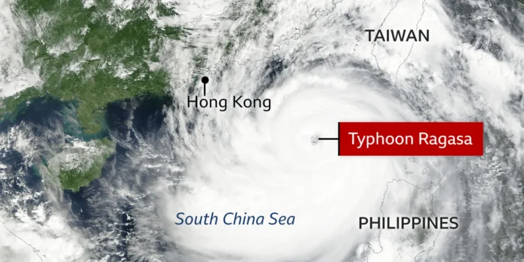 🌪 Super-taifunul Ragasa lovește Asia: sute de mii evacuați, Hong Kong închis, China în alertă maximă