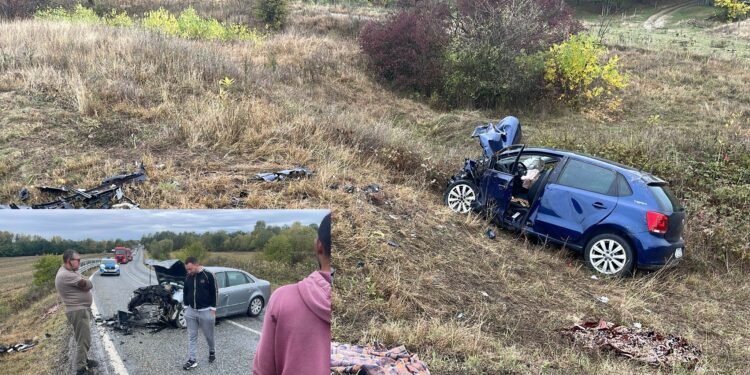 Trei oameni, la spital după o coliziune puternică în Câmpu Mare