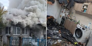 O familie cu trei copii a rămas fără casă, după ce locuința le-a fost mistuită de flăcări