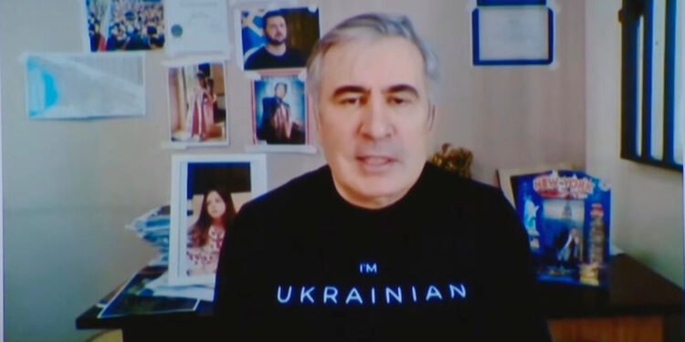 Saakașvili îi cere lui Zelenski să fie trecut pe lista prizonierilor civili: „Ucrainenii nu își abandonează pe ai lor”